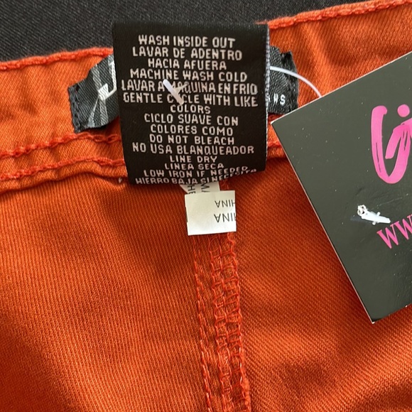 Ladies Stretch Jeggings/Jeans , Color: Burnt Orange - Picture 7 of 15